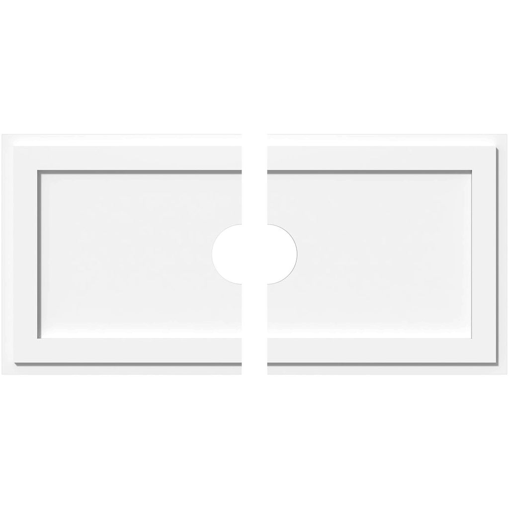Rectangle Architectural Grade PVC Ceiling Medallion V80966