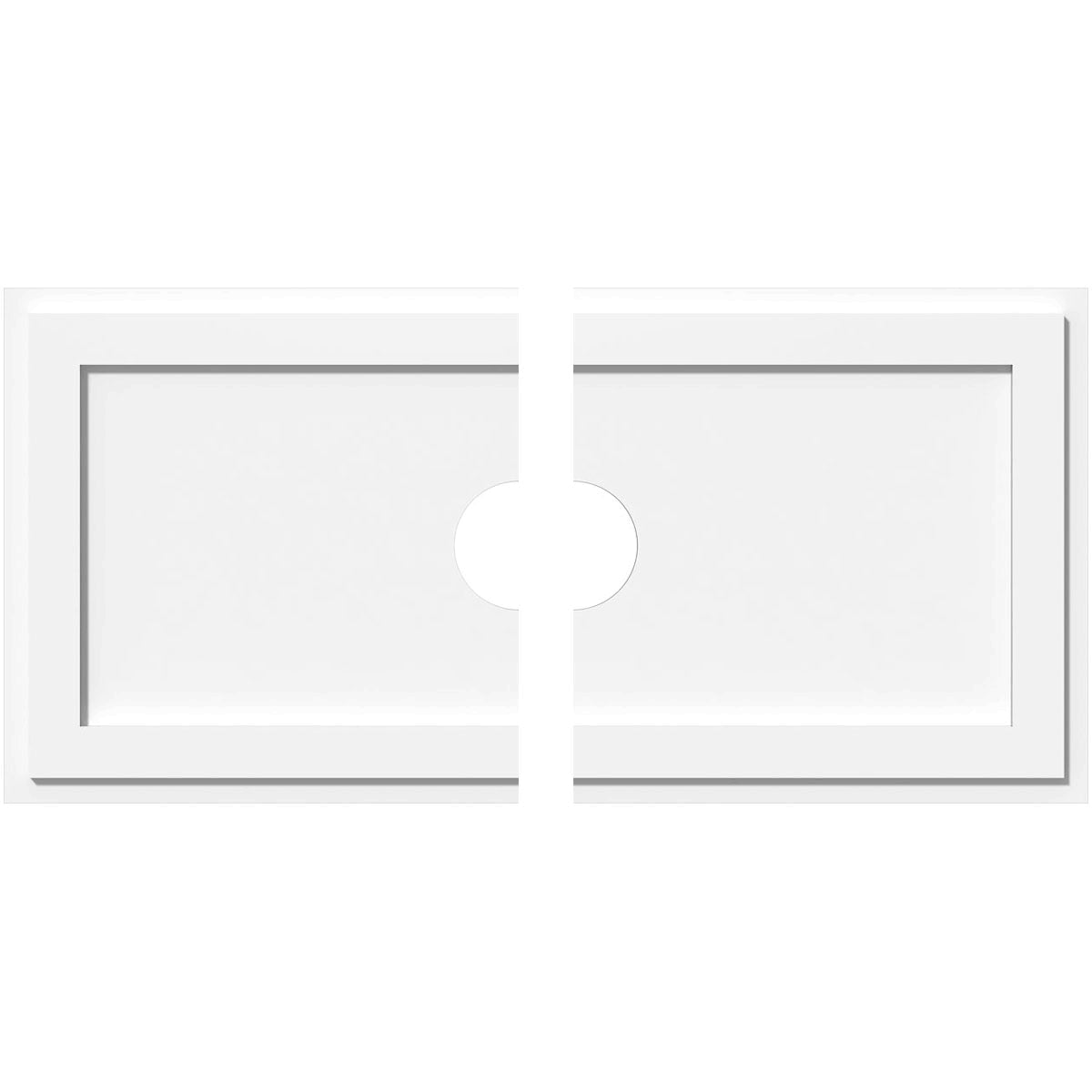 Rectangle Architectural Grade PVC Ceiling Medallion V80966