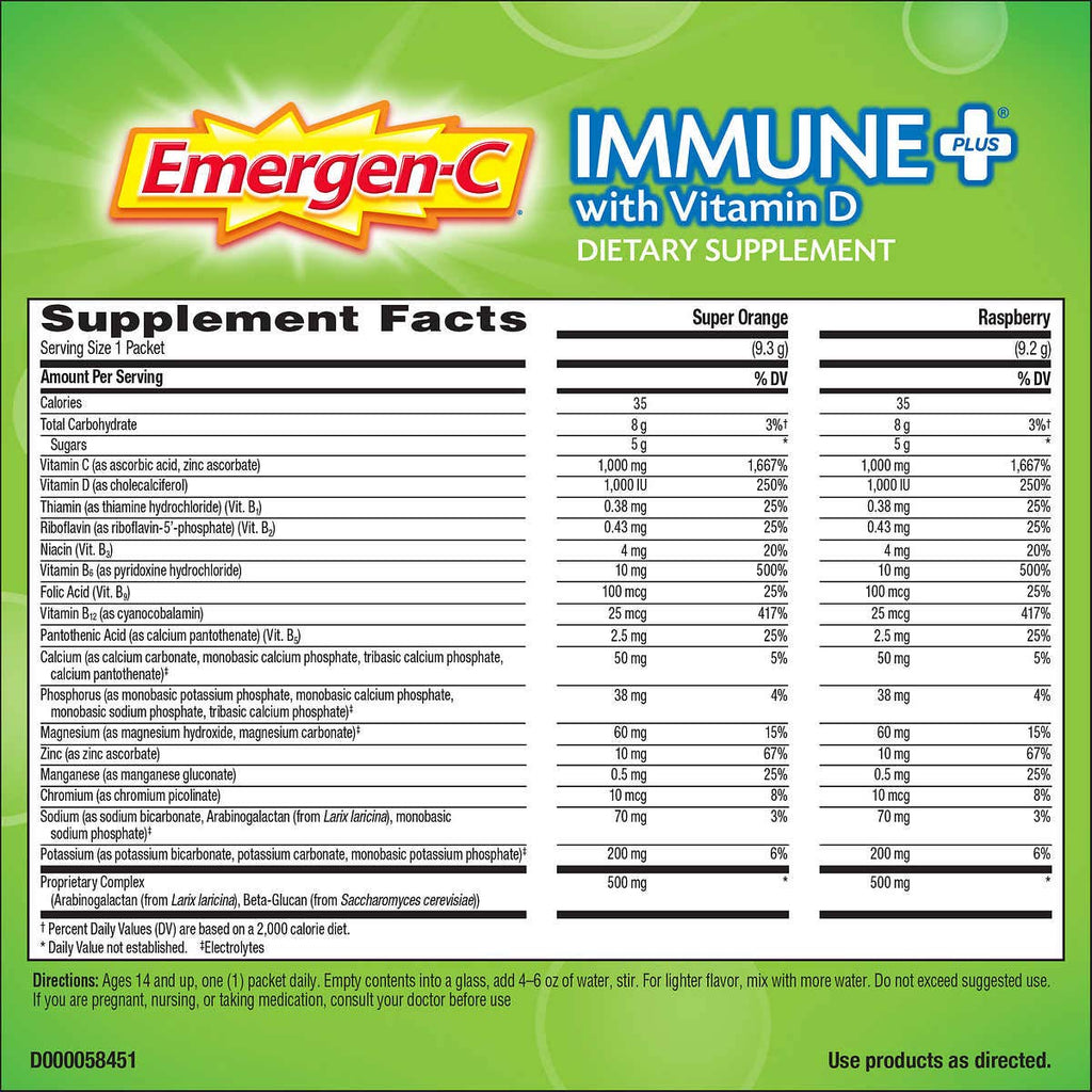 70 packets Vitamin C Vitamin D Dietary Supplement Drink Mix L170