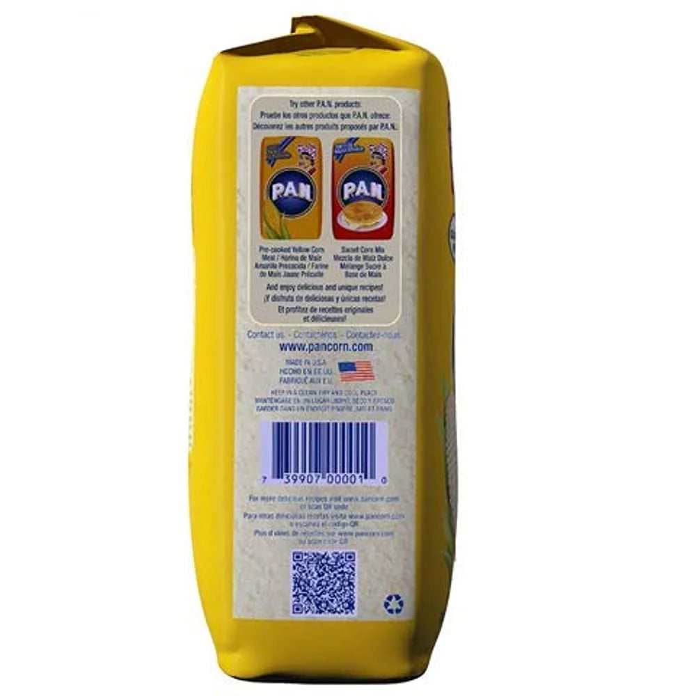 White Corn Meal Pre-cooked Flour for Arepas, 1 Kilogram (Pack of 4) H546