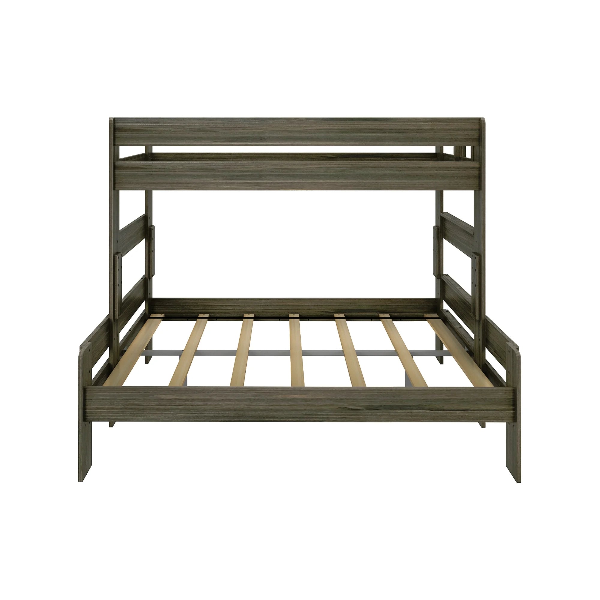 Barnwood Brown Twin XL Over Queen Platform Bunk Bed C13885