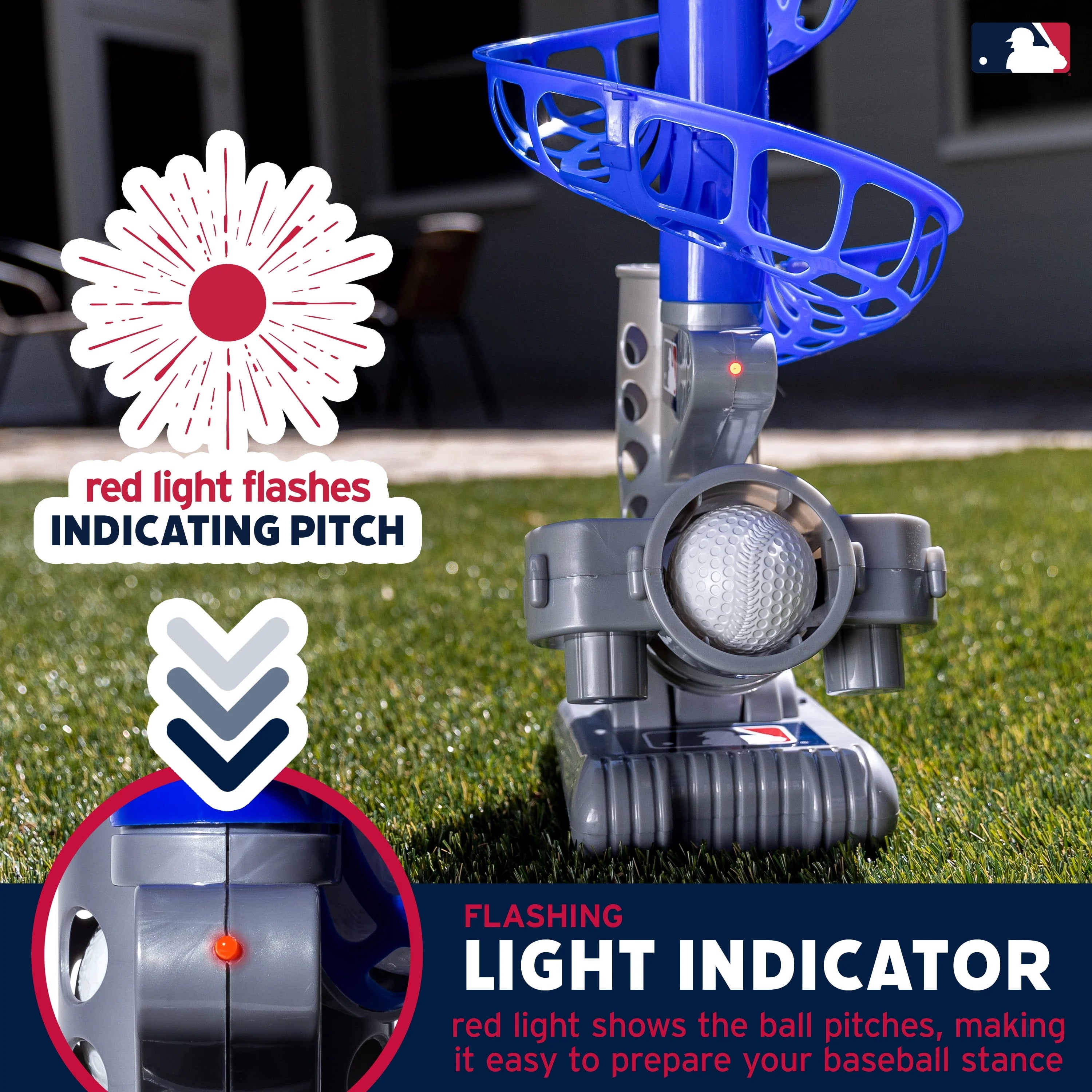 Kids Baseball Pitching Machine Height Adjustable with 6 Plastic Balls R654