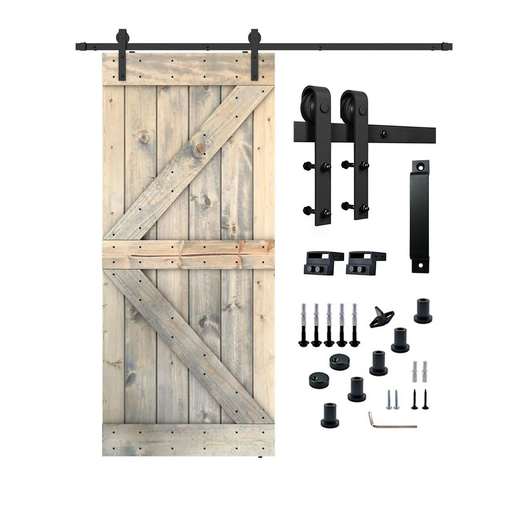 Grey Cashmere 36X84 Barn Door L37637