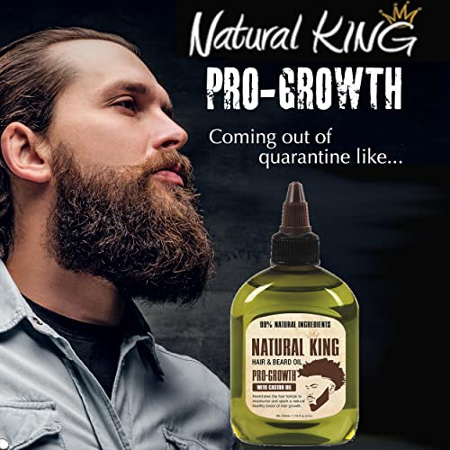Natural King Pro-growth Castor Hair & Beard Oil 2.5 oz. M357
