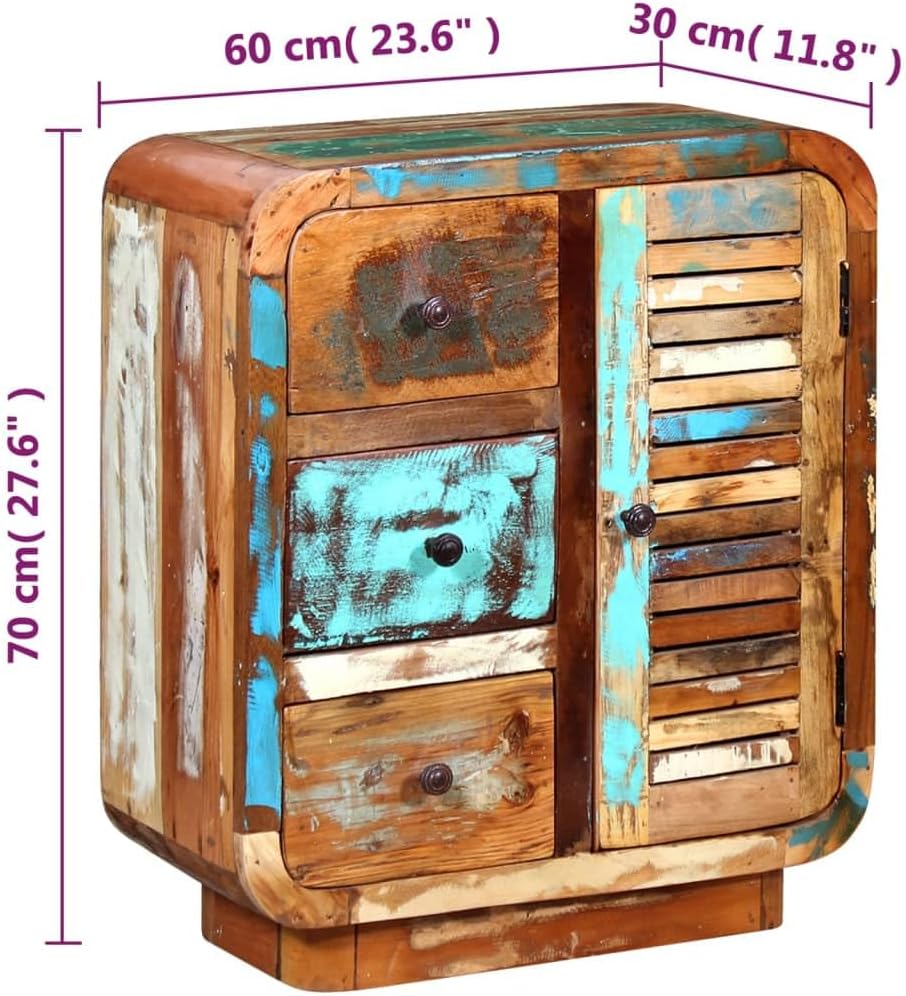 Solid Reclaimed Wood Sideboard Cabinet S84400