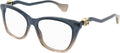 Blue Full Rim Cat Eye Eyeglasses Frame 54mm K59737