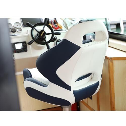 Yellowish-Brown/Black Flip Up Boat Bucket Seat J948