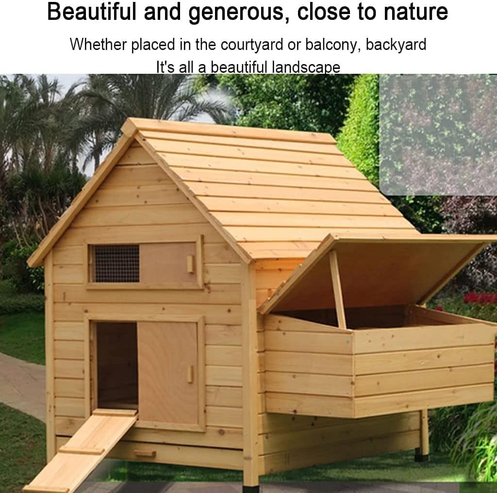 50inch Deluxe Wooden Chicken Coop C20854
