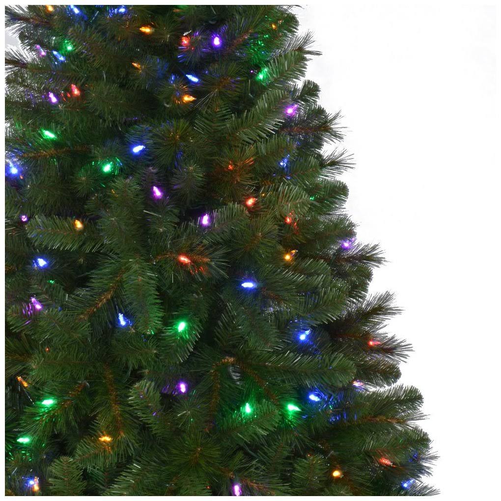 7.5 ft Pre-Lit LED Slim Artificial Christmas Tree C65603