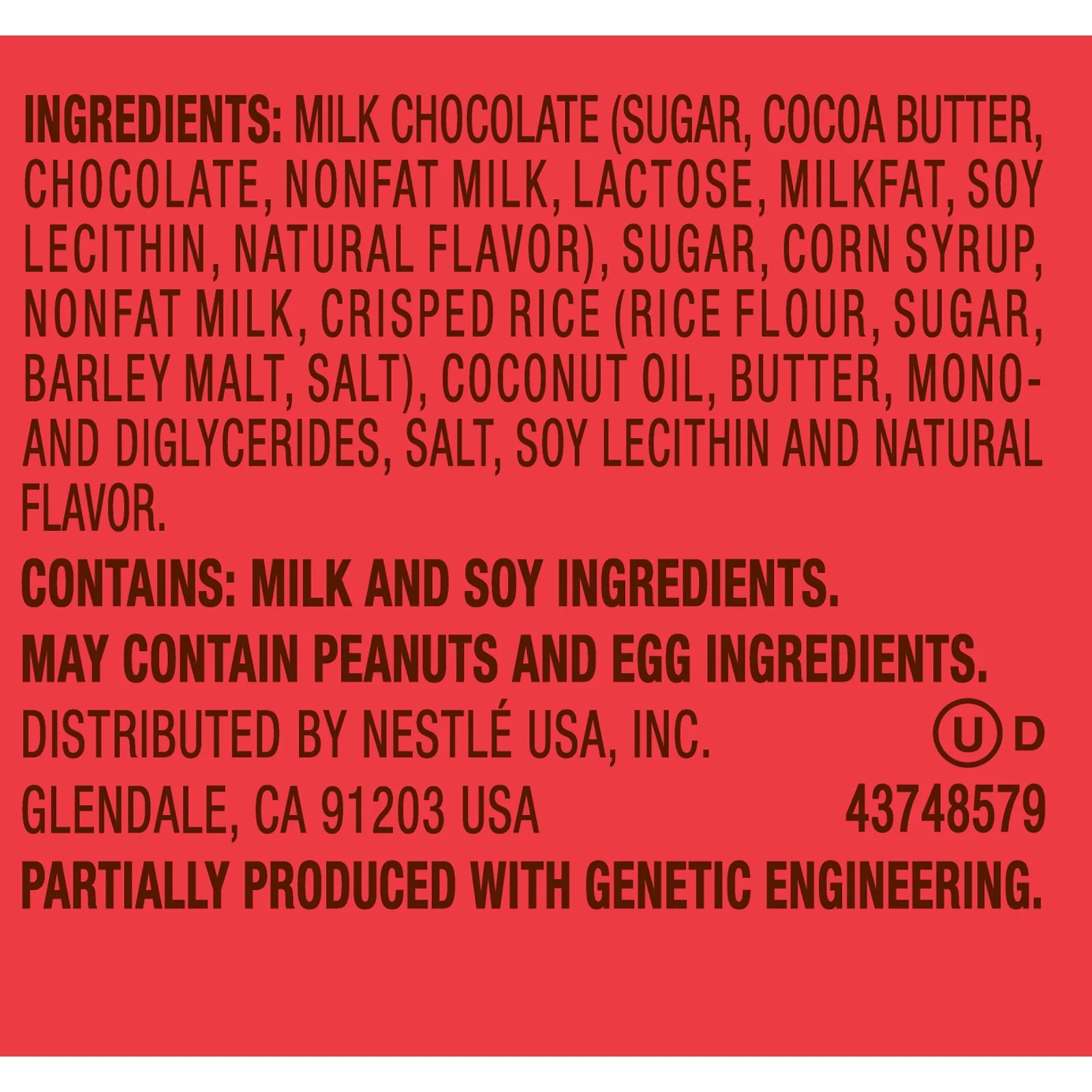 Milk Chocolate Caramel and Crispy Crunch Candy Bar 2.8 Oz (Pack of 24) Y954595