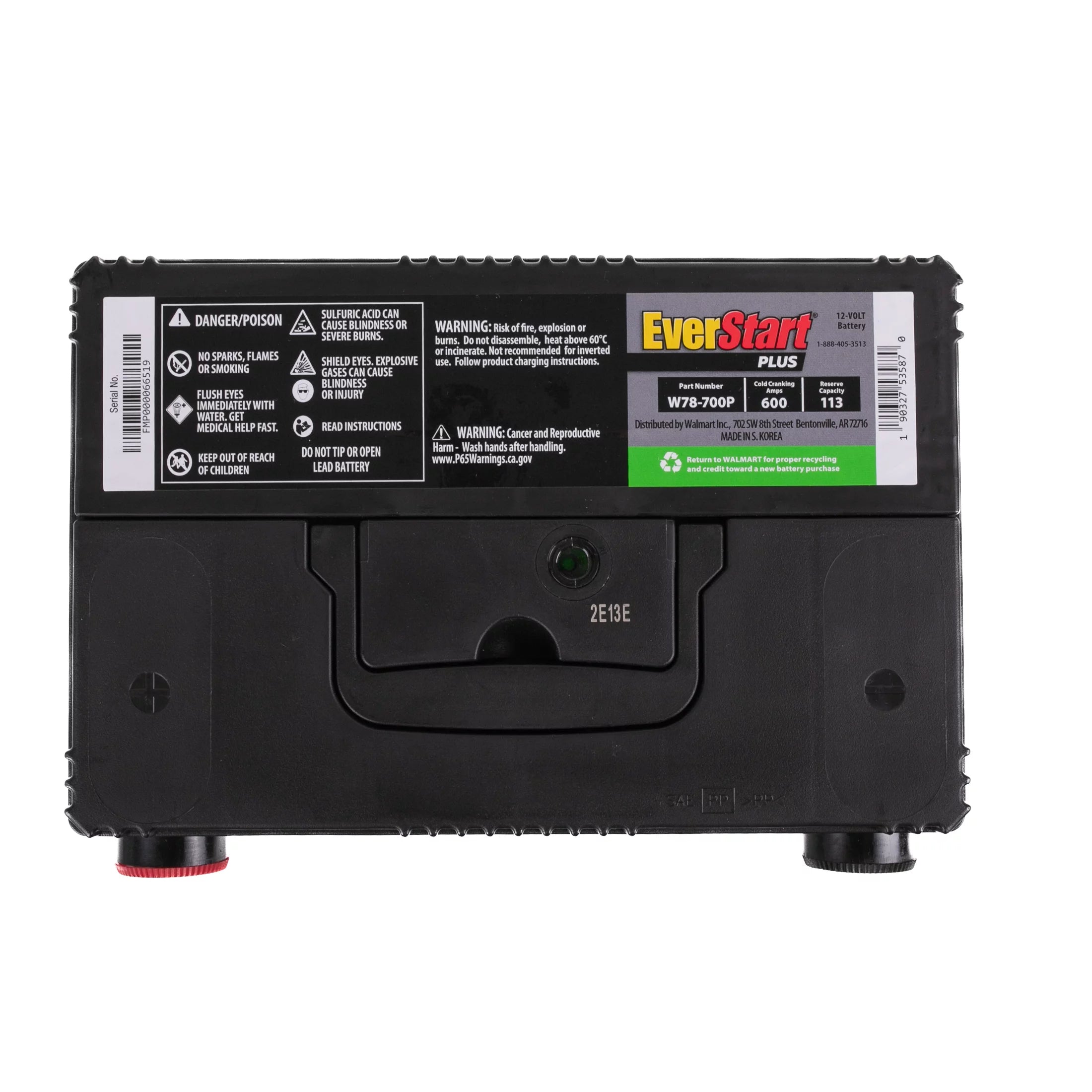Lead Acid Group 78 Automotive Battery 12 Volts/600 CCA X402