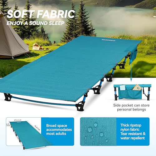 Ultralight Folding Camping Cot Bed (Grey) S23969