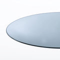 36 Inch Round 3/4 Inch Thick Clear Tempered Glass Table Top with Flat Polished Edge C380
