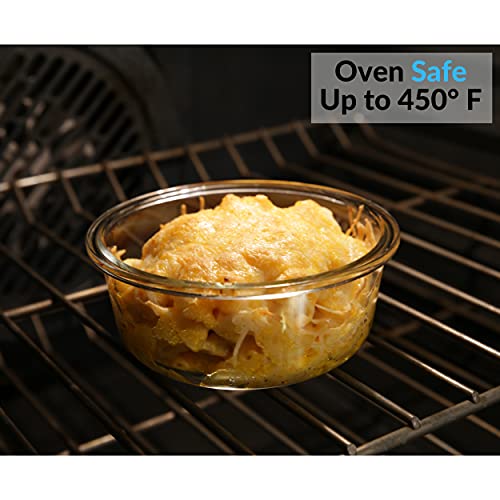 9 Pack Glass Food Storage Containers with Lids F52583