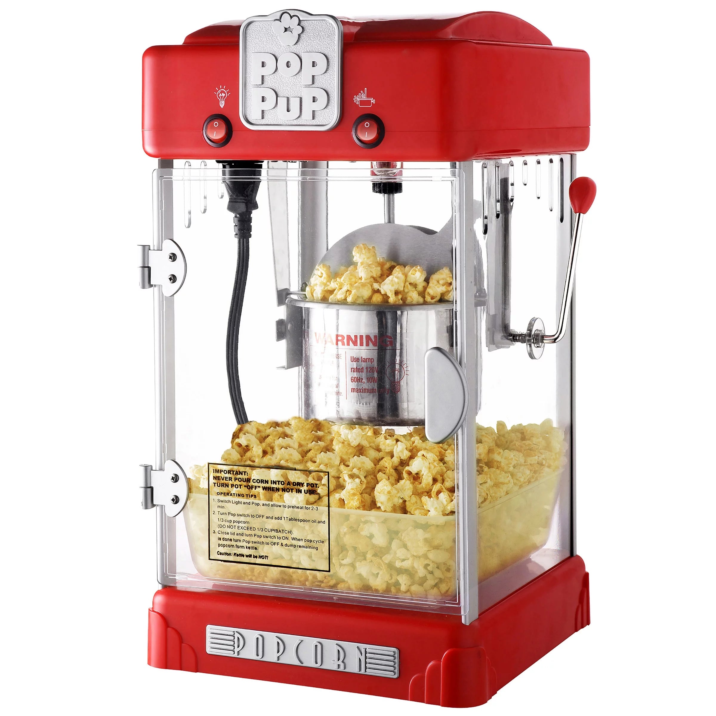 Red Popcorn Machine with 2.5oz Kettle U933
