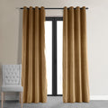 Amber Gold Blackout Velvet Curtains 50 X 96 B8479