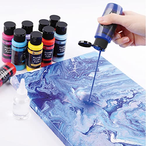 34 Colors Acrylic Pouring Paint Set, 2 Oz/Bottle W4026