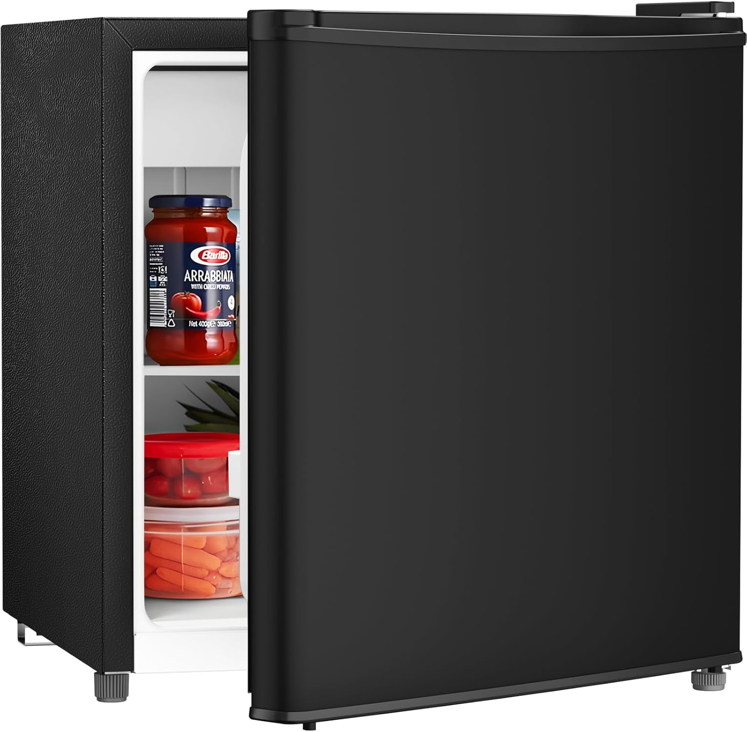 Black 1.4 Cu. Ft Compact Mini Fridge with Freezer H9471