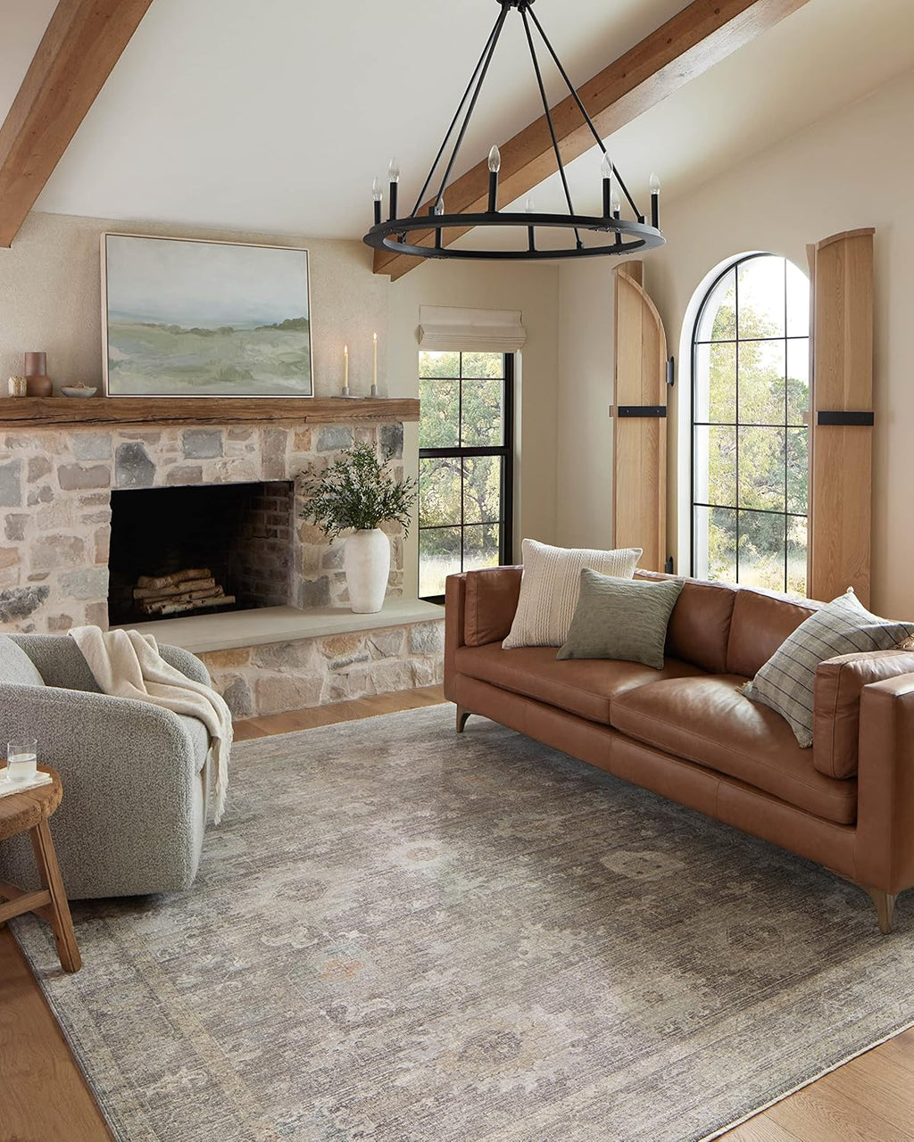 Stone/Natural 2'-3" x 3'-10" Accent Rug T167734