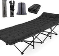 Folding Camping Cot with Carry Bag Black S632