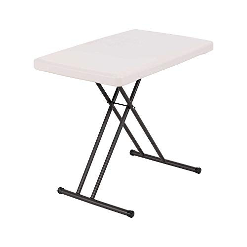 4-Foot Commercial Adjustable Folding Table, Almond J762