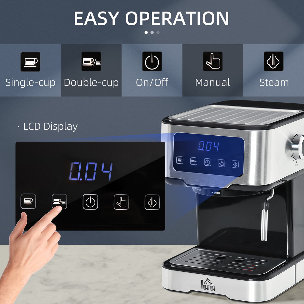 15-Bar Espresso Coffee Maker Machine E27537