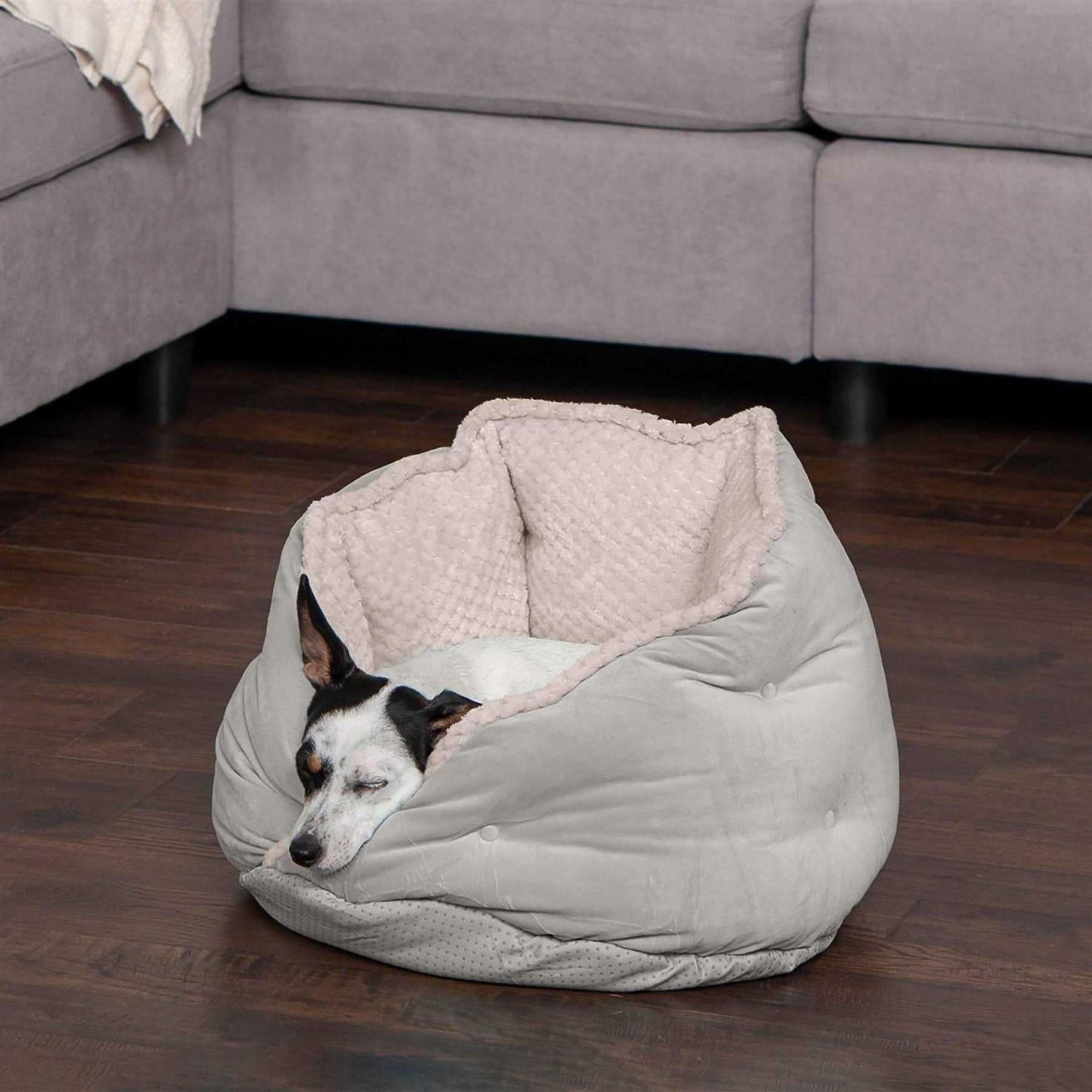 Minky Faux Fur Velvet Calming Hug Bed T31156