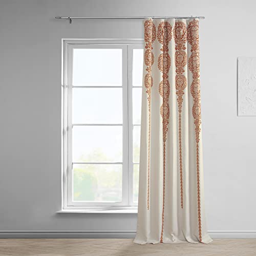 Room Darkening Curtains 50 X 108 Printed Linen Textured Black U80420