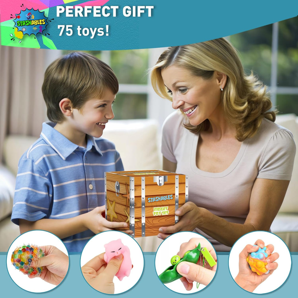 35pcs Fidget Toys Pack with Stress Balls and Fidget Cube Z5327
