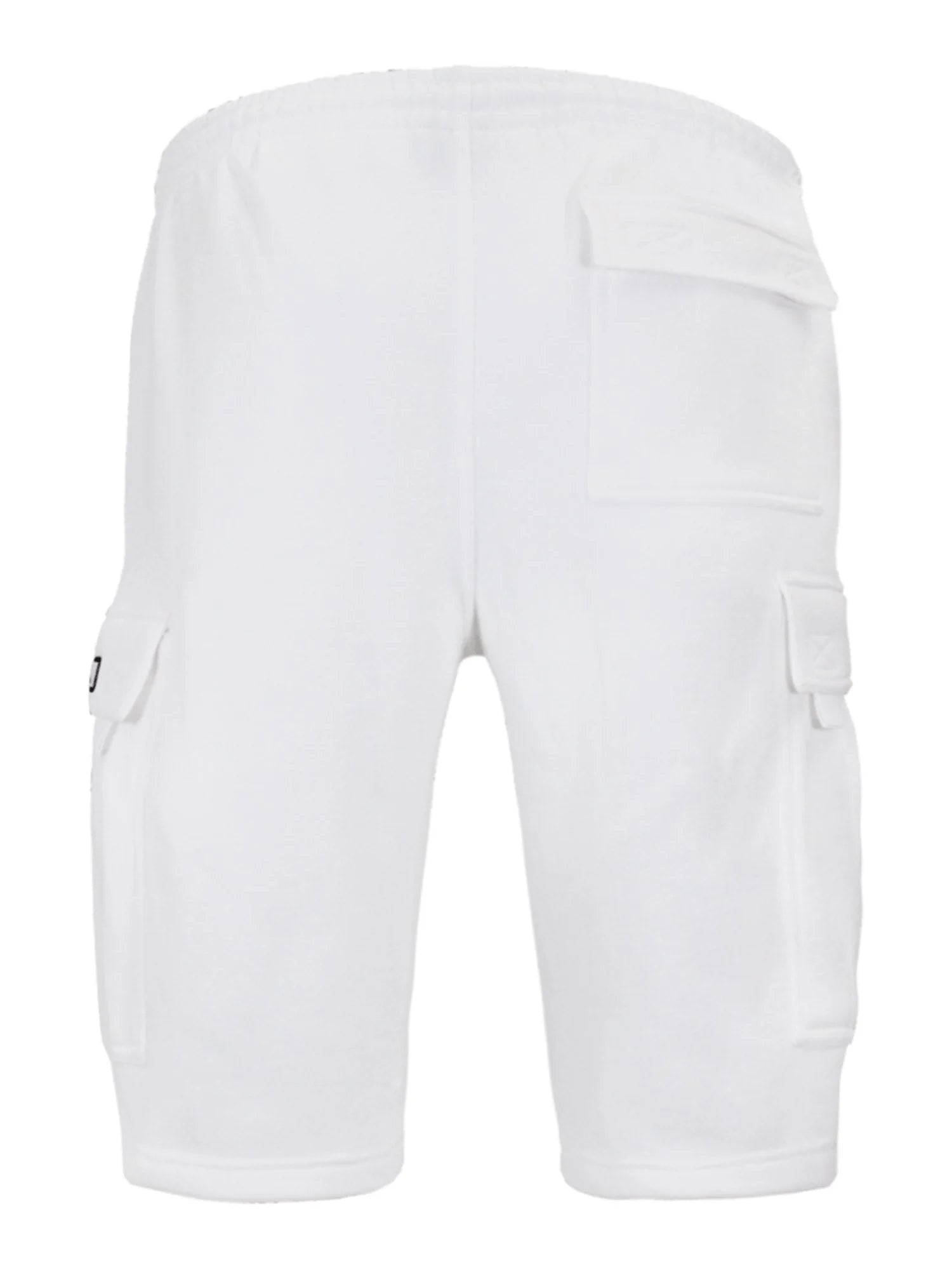 White Heavyweight Fleece Cargo Shorts N895