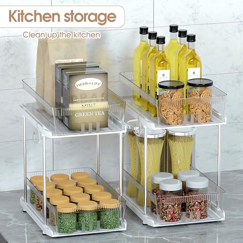 2 Tier Clear Acrylic Under Sink Organizer R4320
