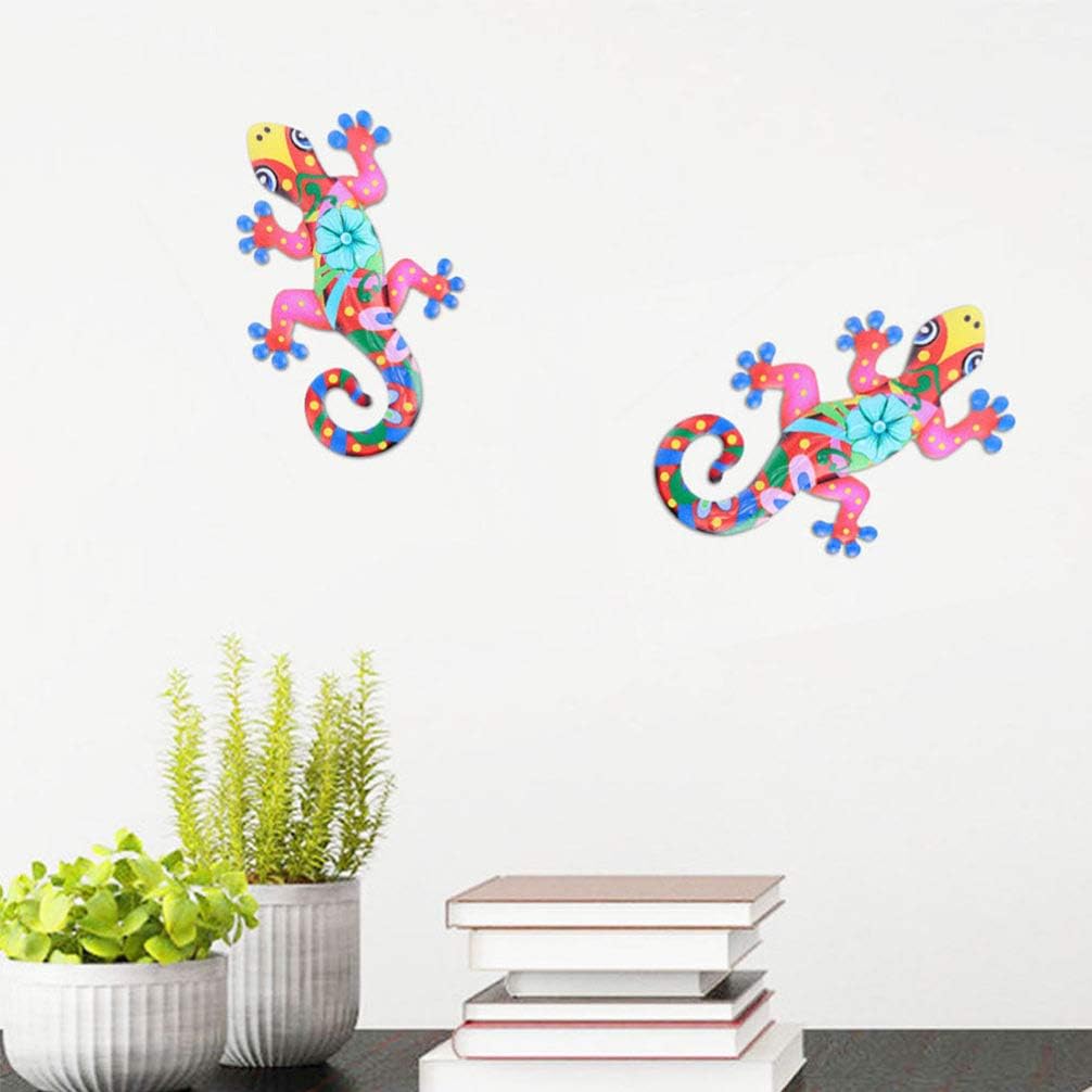 2pcs Iron Gecko Wall Art T10889