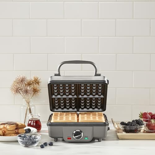 4-Slice Belgian Waffle Maker Y464673