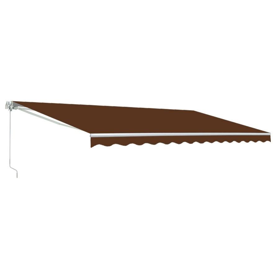 Brown Motorized Retractable Patio Awning U52920