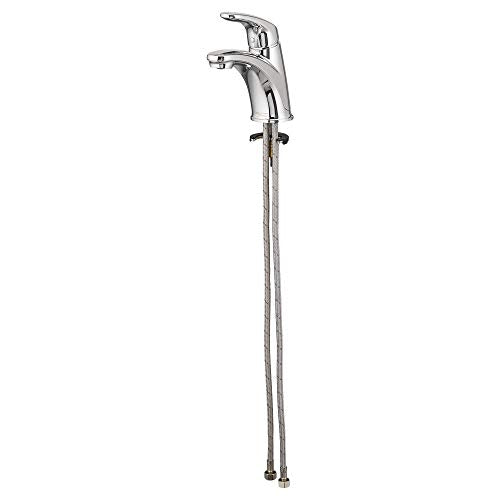 Polished Chrome Single-Handle Bathroom Faucet with Metal Pop-Up Drain, 1.2 GPM M57277