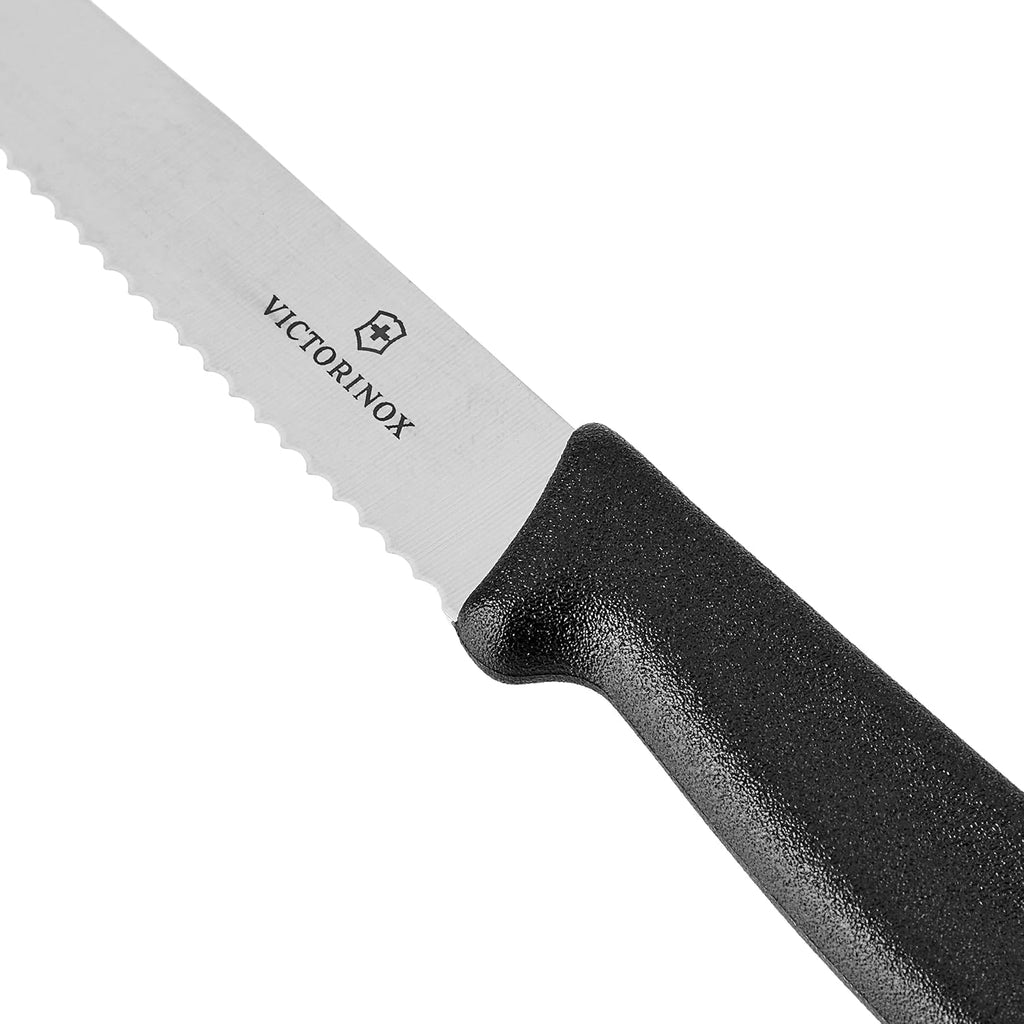 Black 4.5-Inch 6-Piece Serrated Steak Knife Set S725