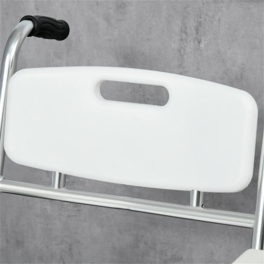 Waterproof Rolling Shower Commode Wheelchair with Padded Seat G8820