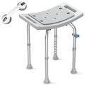 Heavy Duty Stainless Steel Shower Chair Seat with Grab Bar Z160