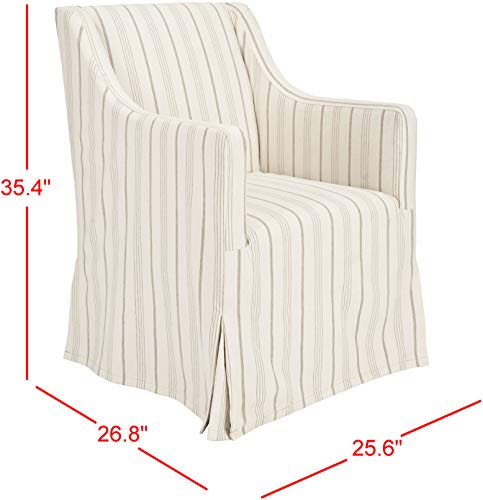 Beige Slipcover Side Chair K676