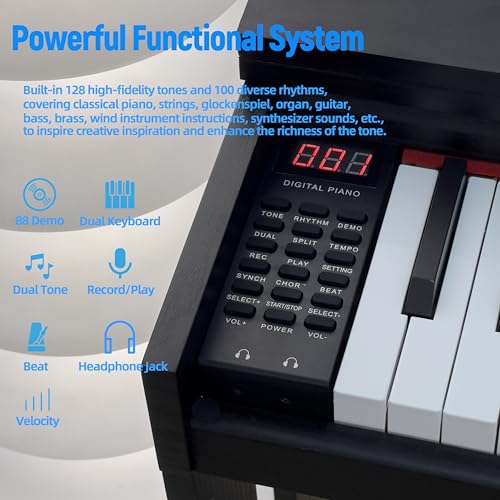 88 Keys Semi Weighted Digital Piano T349