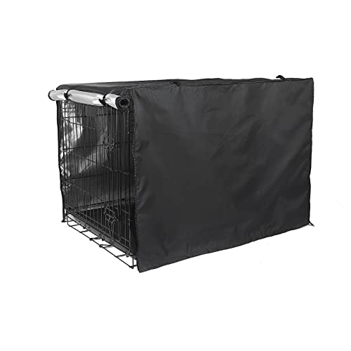 Navy Blue Waterproof Dog Crate Cover with Air Vent Window F567