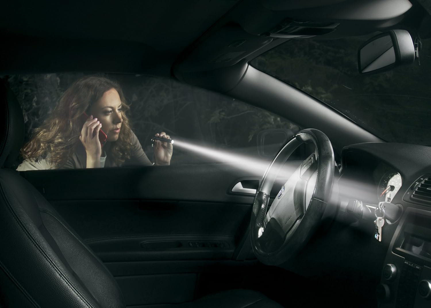 Black 1-Cell AAA Flashlight Q688