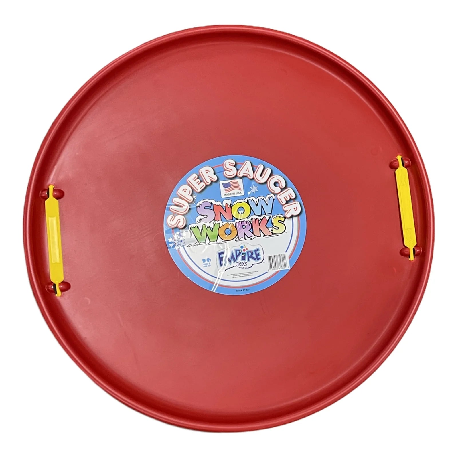 Red 28 Inch Round Snow Sled C479130