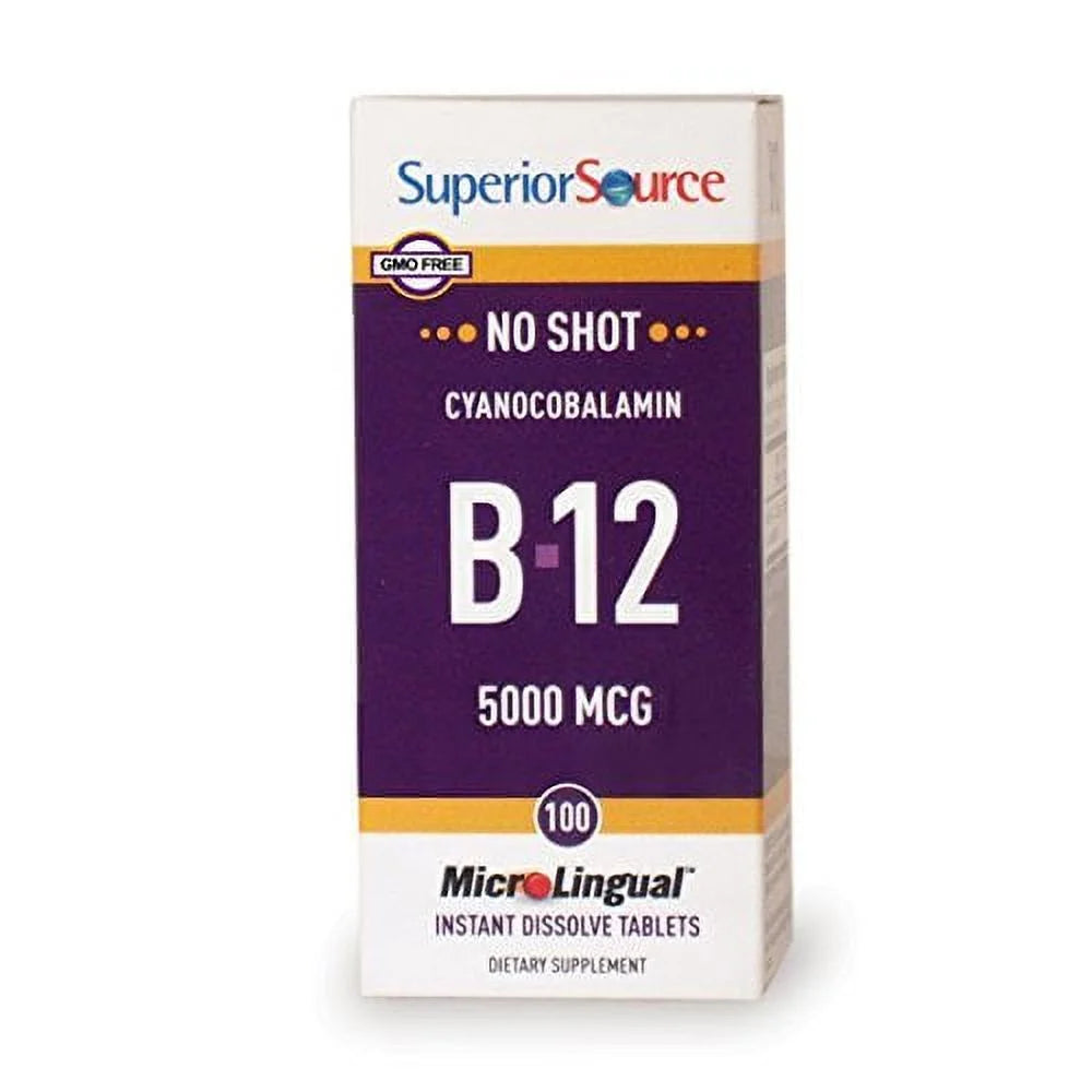 Vitamin B12 Tablets, 5000 mcg, 100 Count T399
