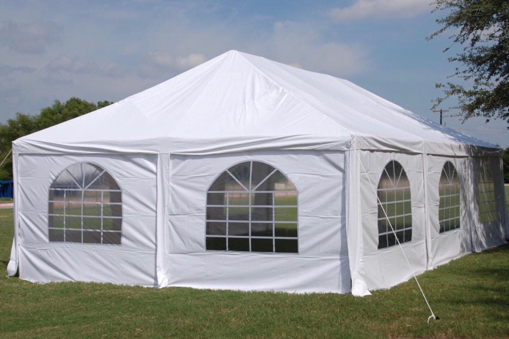 30'x20' White PVC Frame Tent Canopy Shelter O498293