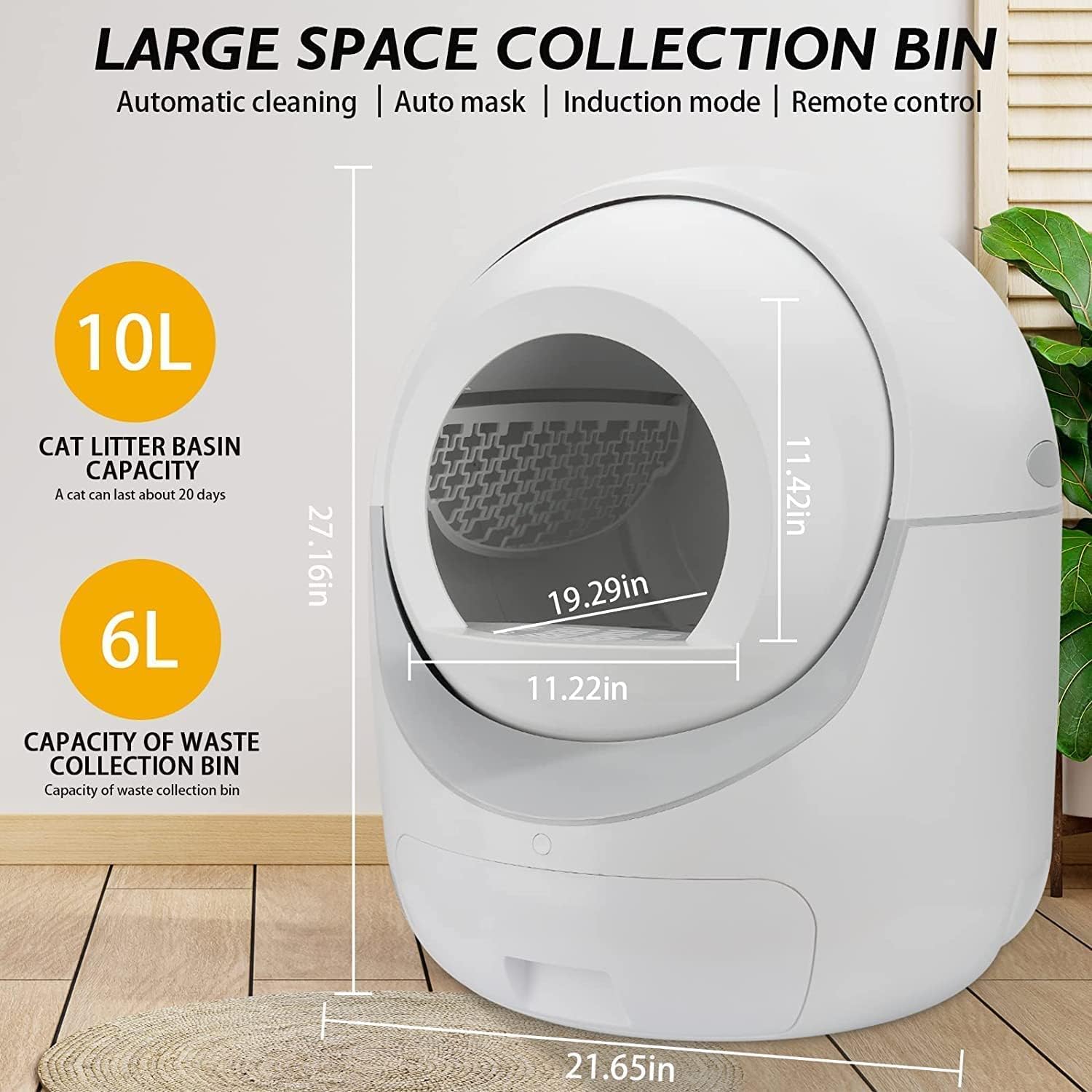 Large Automatic Cat Litter Box Q7861