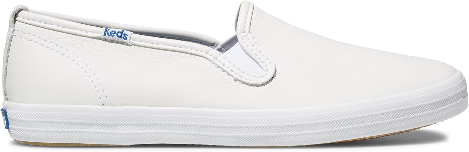 White Leather Slip on Sneaker O703