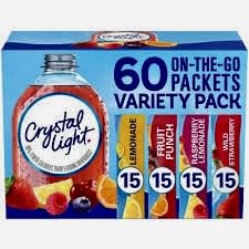 Sugar-Free Lemonade Fruit Punch Raspberry Lemonade Wild Strawberry Powdered Drink Singles Variety Pack, 60 Count Q74933