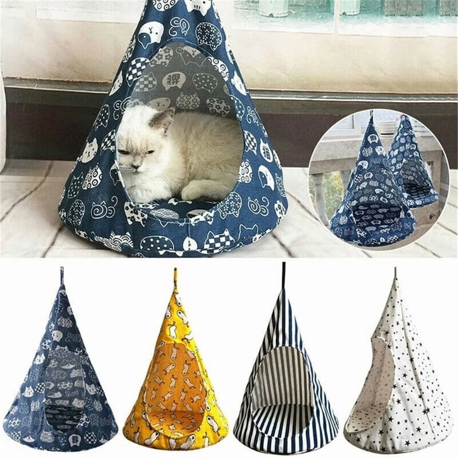 Blue Cat Hammock Bed L8004