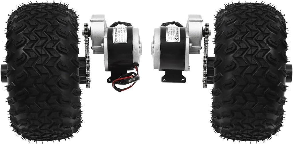 10 Inch 24V Dual Drive Brush Gear Motor Air Wheel Conversion Kit M5693